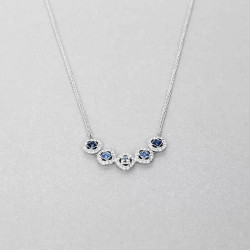 Monemel Swarovski Heart Shape Necklace, Titanic Heart of The Ocean Necklace, Bestseller
